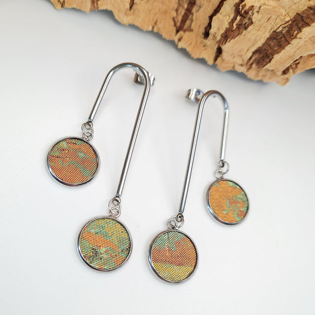 eco cork vegan earrings