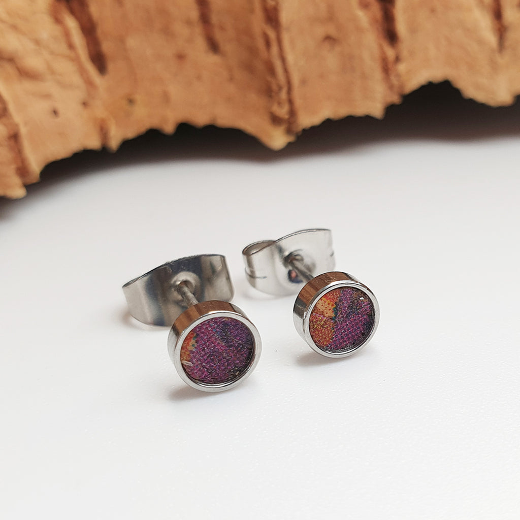 Fabrikk Cork Stud Earrings | Atom Size | Cosmic Splash