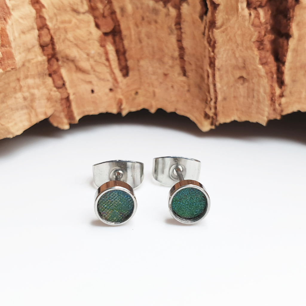 Fabrikk Cork Stud Earrings | Atom Size | Cosmic Splash