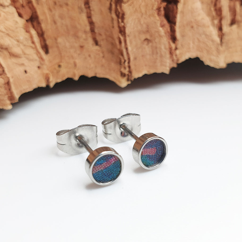 Fabrikk Cork Stud Earrings | Atom Size | Cosmic Splash