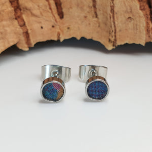 Fabrikk Cork Stud Earrings | Atom Size | Cosmic Splash | Vegan Leather