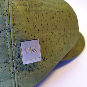 Fabrikk Cork Baker Boy Hat | Army Green | Vegan Leather