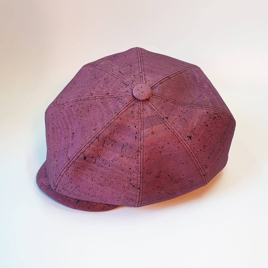 Fabrikk Cork Baker Boy Hat | Purple Music | Vegan Leather