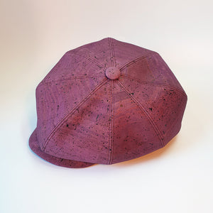 Fabrikk Cork Baker Boy Hat Purple Music Vegan Leather FABRIKK UK