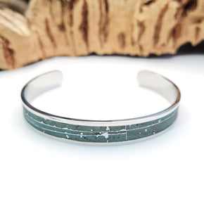eco vegan cork steel bracelet