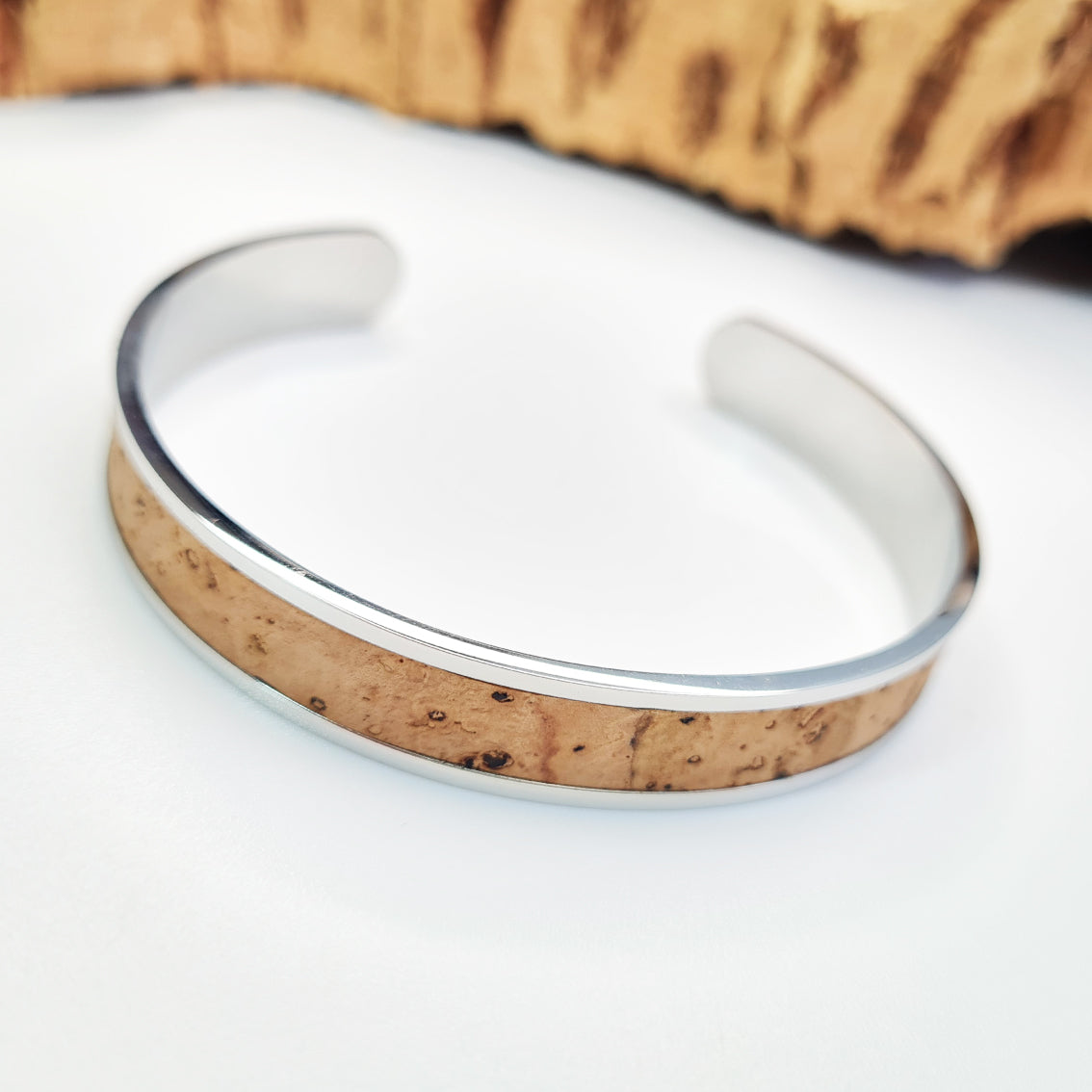 Fabrikk Eco Cork Bangle | Natural bark