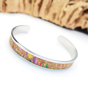 Fabrikk Eco Cork Bangle | Multicoloured Fleck