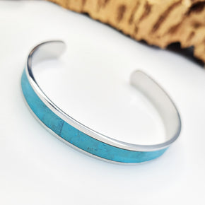 Fabrikk Eco Cork Bangle | Bahama Blue