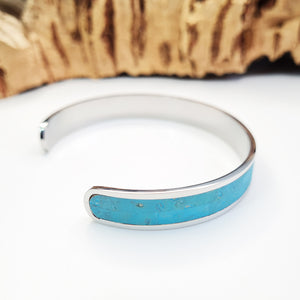Fabrikk Eco Cork Bangle | Bahama Blue