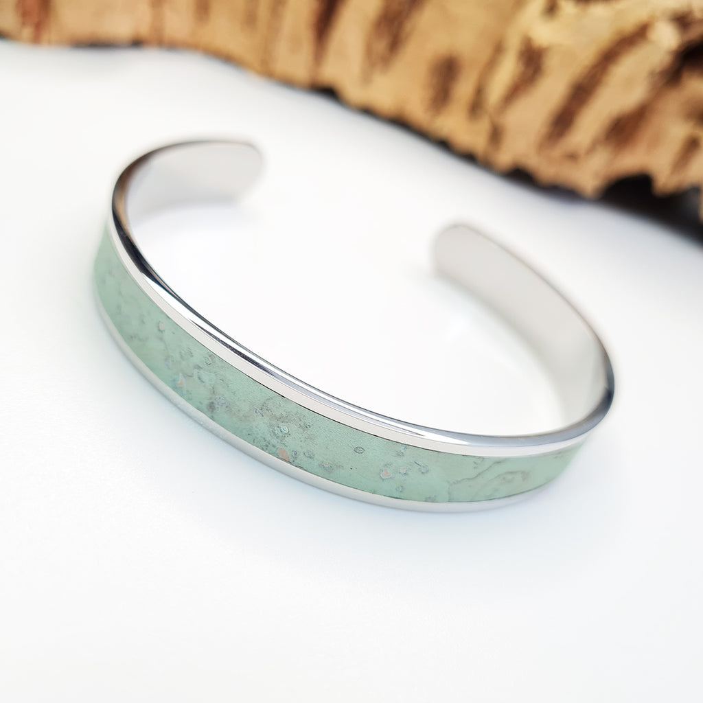 Fabrikk Eco Cork Bangle | Mint Green