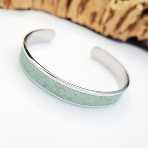 Fabrikk Eco Cork Bangle | Mint Green