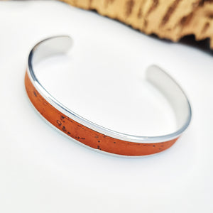 Fabrikk Eco Cork Bangle | Orange