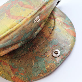 Fabrikk Cork Flat Cap | Green Oilslick | Vegan Leather