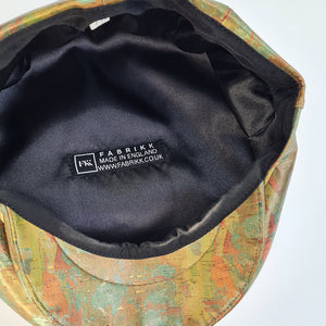 Fabrikk Cork Flat Cap | Green Oilslick | Vegan Leather