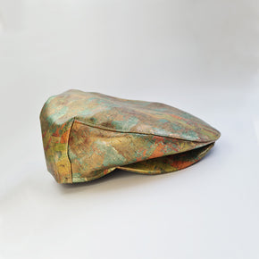 Fabrikk Cork Flat Cap | Green Oilslick | Vegan Leather