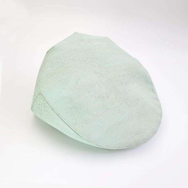 mint green eco vegan flat cap