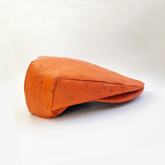Fabrikk Cork Flat Cap | Orange | Vegan Leather