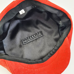 Fabrikk Cork Flat Cap | Red | Vegan Leather