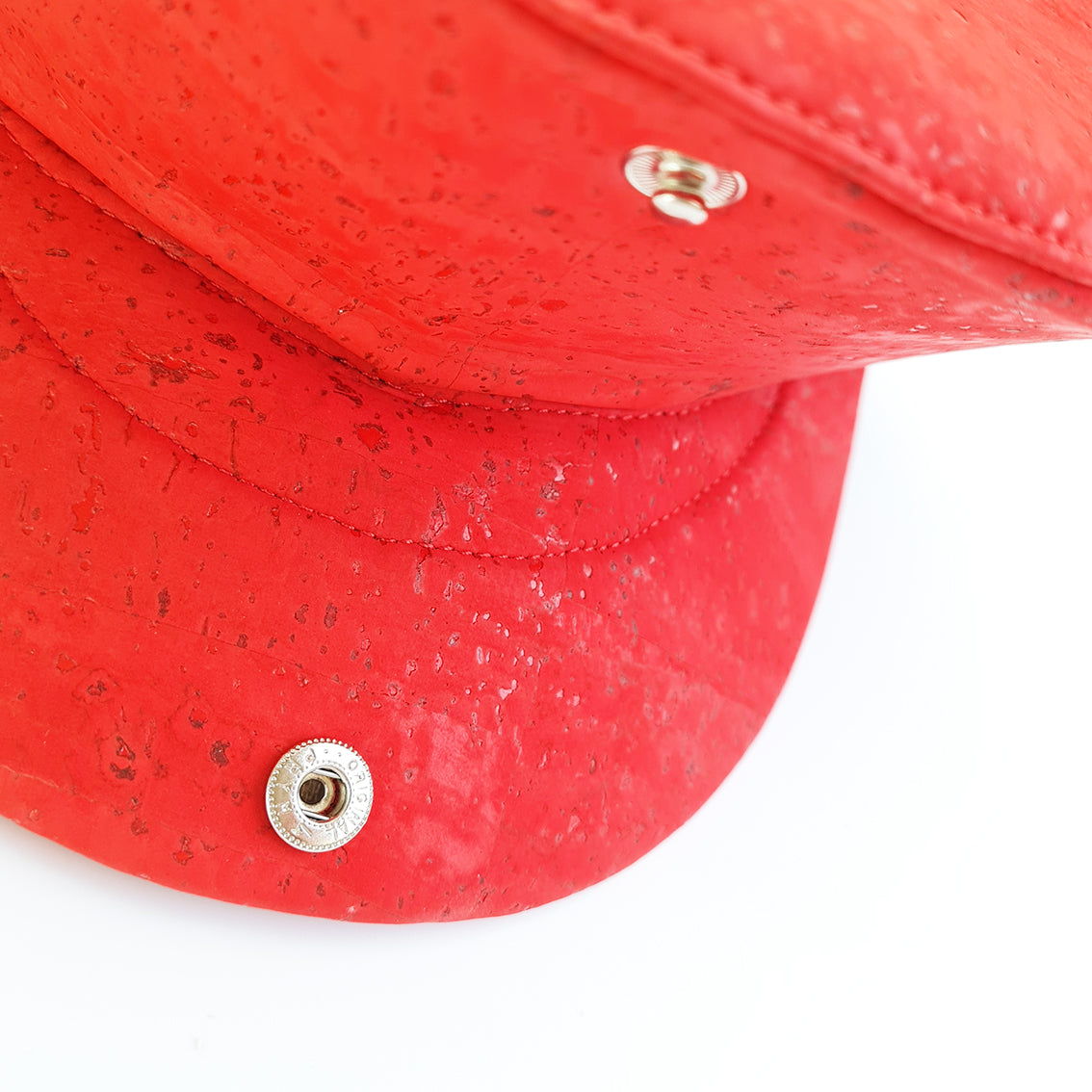 Fabrikk Cork Flat Cap | Red | Vegan Leather