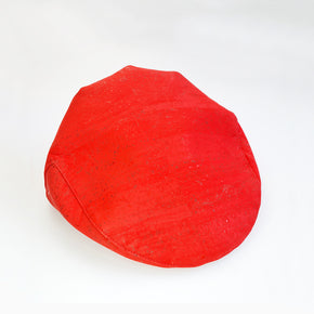 red eco cork bucket hat