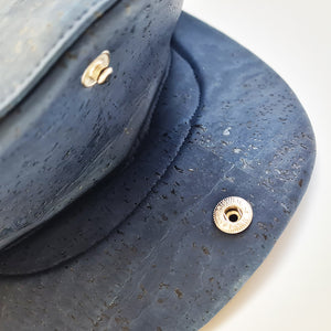 Fabrikk Cork Flat Cap | Navy Blue | Vegan Leather