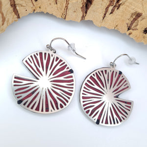 Fabrikk Fresh Slice Laser-cut Earrings | Eco Cork | Purple Music