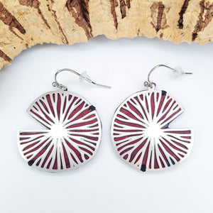 Fabrikk Fresh Slice Laser-cut Earrings | Eco Cork | Purple Music