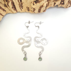 Fabrikk Snake-Ears Laser-cut Earrings | Eco Cork