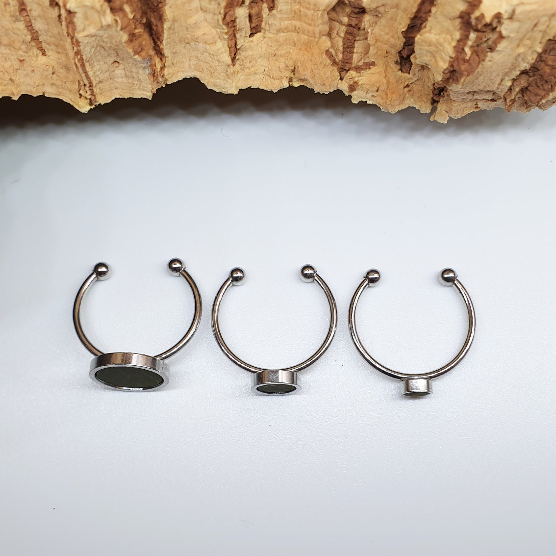 Fabrikk 1 Planet Stacking Ring Set | Small-Medium-Large | Army Green | Vegan Leather