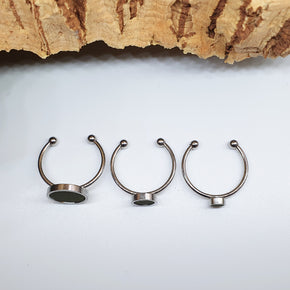 Fabrikk 1 Planet Stacking Ring Set | Small-Medium-Large | Army Green | Vegan Leather