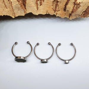 Fabrikk 1 Planet Stacking Ring Set | Small-Medium-Large | Army Green | Vegan Leather