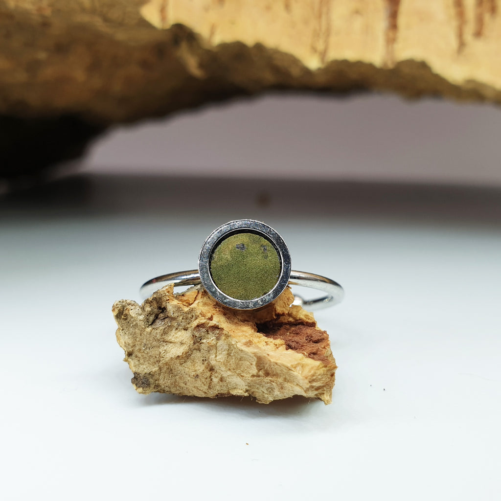 Fabrikk 1 Planet Stacking Ring | Medium |  Army Green |  Vegan Leather