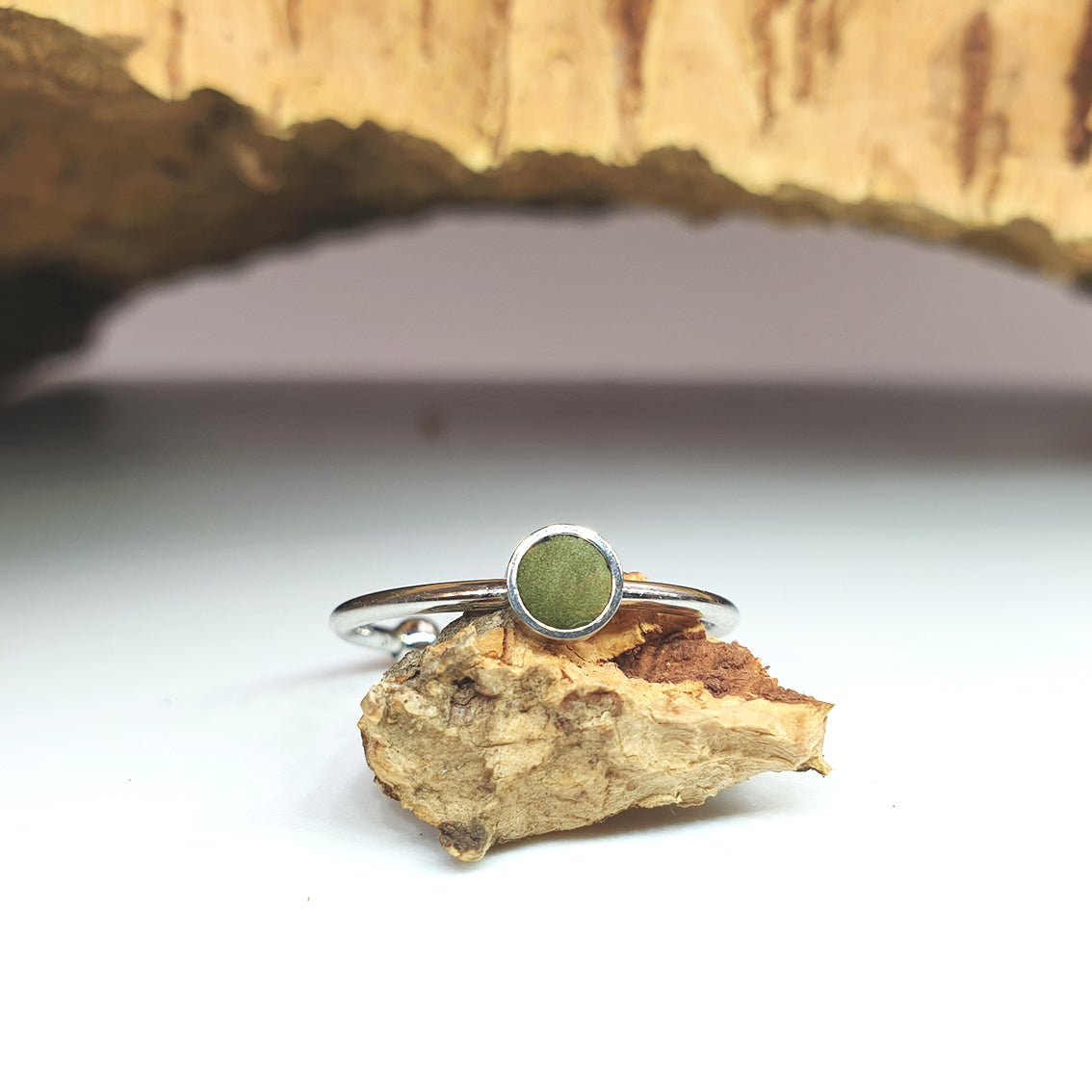 Fabrikk 1 Planet Stacking Ring | Small | Army Green | Vegan Leather