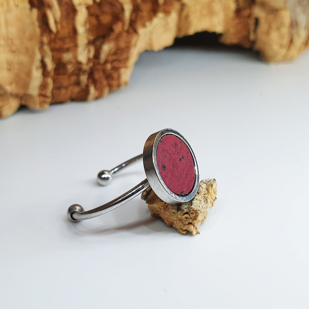 Fabrikk 1 Planet Stacking Ring | Large | Burgundy Love | Vegan Leather
