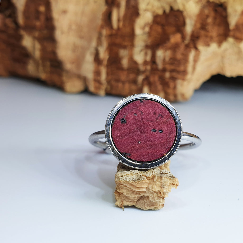 Fabrikk 1 Planet Stacking Ring | Large | Burgundy Love | Vegan Leather