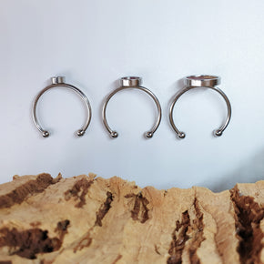 Fabrikk 1 Planet Stacking Ring Set | Small-Medium-Large | Cosmic Splash Pink | Vegan Leather
