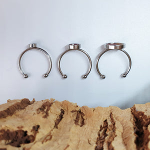 Fabrikk 1 Planet Stacking Ring Set | Small-Medium-Large | Cosmic Splash Pink | Vegan Leather