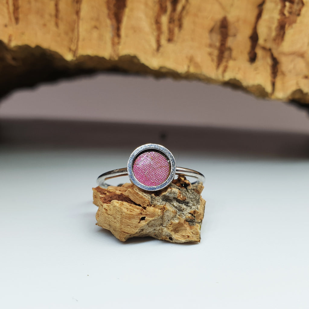 Fabrikk 1 Planet Stacking Ring | Medium | Cosmic Splash Pink |  Vegan Leather
