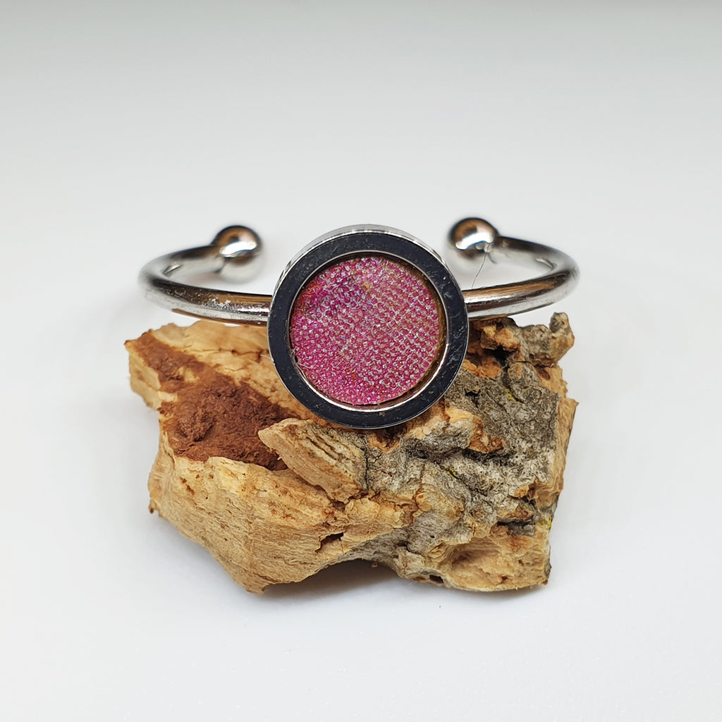 Fabrikk 1 Planet Stacking Ring | Medium | Cosmic Splash Pink |  Vegan Leather