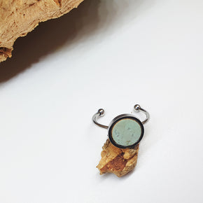 Fabrikk 1 Planet Stacking Ring Set | Small-Medium-Large | Mint Green | Vegan Leather