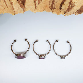 Fabrikk 1 Planet Stacking Ring Set | Small-Medium-Large | Purple Music | Vegan Leather