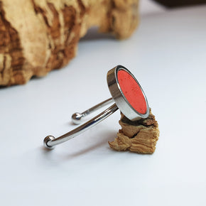 Fabrikk 1 Planet Stacking Ring Set | Small-Medium-Large | Red | Vegan Leather