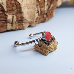 Fabrikk 1 Planet Stacking Ring Set | Small-Medium-Large | Red | Vegan Leather