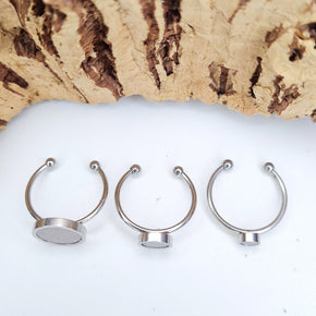 Fabrikk 1 Planet Stacking Ring Set | Small-Medium-Large | Grey Area | Vegan Leather