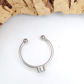 Fabrikk 1 Planet Stacking Ring | Small | Grey Area | Vegan Leather