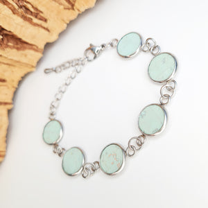 Fabrikk 6 Planet Bracelet | Mint Green | Vegan Leather