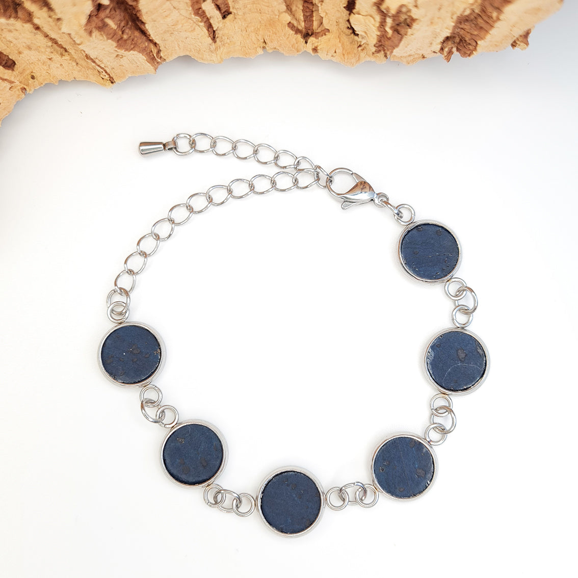 Fabrikk 6 Planet Bracelet | Navy Blue | Vegan Leather