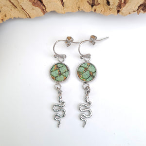 Fabrikk Serpent Pendant Earrings | Eco Cork