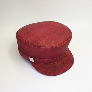 Fabrikk Cork 'Love Train' Hat | Burgundy Love | Vegan Leather