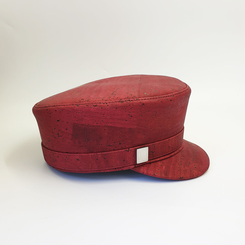 Fabrikk Cork 'Love Train' Hat | Burgundy Love | Vegan Leather